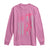 Firefighter Breast Cancer Awareness Long Sleeve Shirt Fight For A Cure American Flag - Wonder Print Shop