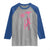 Firefighter Breast Cancer Awareness Raglan Shirt Fight For A Cure American Flag - Wonder Print Shop