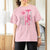 Firefighter Breast Cancer Awareness T Shirt For Women Fight For A Cure American Flag - Wonder Print Shop