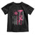Firefighter Breast Cancer Awareness Toddler T Shirt Fight For A Cure American Flag - Wonder Print Shop