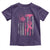 Firefighter Breast Cancer Awareness Toddler T Shirt Fight For A Cure American Flag - Wonder Print Shop
