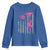 Firefighter Breast Cancer Awareness Youth Sweatshirt Fight For A Cure American Flag - Wonder Print Shop