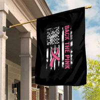 Back The Pink Ribbon Breast Cancer Awareness Garden Flag American Flag - Wonder Print Shop