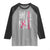 Back The Pink Ribbon Breast Cancer Awareness Raglan Shirt American Flag - Wonder Print Shop
