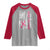Back The Pink Ribbon Breast Cancer Awareness Raglan Shirt American Flag - Wonder Print Shop
