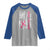 Back The Pink Ribbon Breast Cancer Awareness Raglan Shirt American Flag - Wonder Print Shop