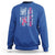 Back The Pink Ribbon Breast Cancer Awareness Sweatshirt American Flag - Wonder Print Shop