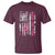 Back The Pink Ribbon Breast Cancer Awareness T Shirt American Flag - Wonder Print Shop
