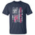 Back The Pink Ribbon Breast Cancer Awareness T Shirt American Flag - Wonder Print Shop