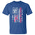 Back The Pink Ribbon Breast Cancer Awareness T Shirt American Flag - Wonder Print Shop