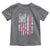 Back The Pink Ribbon Breast Cancer Awareness Toddler T Shirt American Flag - Wonder Print Shop