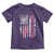 Back The Pink Ribbon Breast Cancer Awareness Toddler T Shirt American Flag - Wonder Print Shop