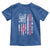 Back The Pink Ribbon Breast Cancer Awareness Toddler T Shirt American Flag - Wonder Print Shop