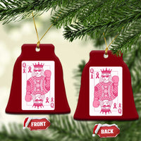 Breast Cancer Awareness Ceramic Ornament Queen Of Pink Ribbon Blackjack Cards Poker - Wonder Print Shop