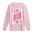 Breast Cancer Awareness Long Sleeve Shirt Queen Of Pink Ribbon Blackjack Cards Poker - Wonder Print Shop