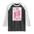 Breast Cancer Awareness Raglan Shirt Queen Of Pink Ribbon Blackjack Cards Poker - Wonder Print Shop