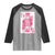 Breast Cancer Awareness Raglan Shirt Queen Of Pink Ribbon Blackjack Cards Poker - Wonder Print Shop