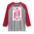 Breast Cancer Awareness Raglan Shirt Queen Of Pink Ribbon Blackjack Cards Poker - Wonder Print Shop