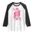 Breast Cancer Awareness Raglan Shirt Queen Of Pink Ribbon Blackjack Cards Poker - Wonder Print Shop