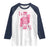 Breast Cancer Awareness Raglan Shirt Queen Of Pink Ribbon Blackjack Cards Poker - Wonder Print Shop