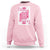 Breast Cancer Awareness Sweatshirt Queen Of Pink Ribbon Blackjack Cards Poker - Wonder Print Shop