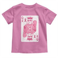 Breast Cancer Awareness Toddler T Shirt Queen Of Pink Ribbon Blackjack Cards Poker - Wonder Print Shop