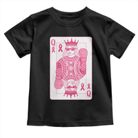 Breast Cancer Awareness Toddler T Shirt Queen Of Pink Ribbon Blackjack Cards Poker - Wonder Print Shop