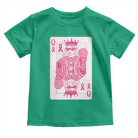 Breast Cancer Awareness Toddler T Shirt Queen Of Pink Ribbon Blackjack Cards Poker - Wonder Print Shop