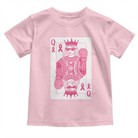 Breast Cancer Awareness Toddler T Shirt Queen Of Pink Ribbon Blackjack Cards Poker - Wonder Print Shop