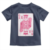 Breast Cancer Awareness Toddler T Shirt Queen Of Pink Ribbon Blackjack Cards Poker - Wonder Print Shop