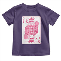 Breast Cancer Awareness Toddler T Shirt Queen Of Pink Ribbon Blackjack Cards Poker - Wonder Print Shop