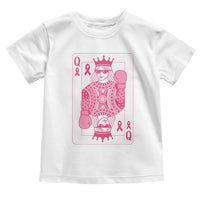 Breast Cancer Awareness Toddler T Shirt Queen Of Pink Ribbon Blackjack Cards Poker - Wonder Print Shop
