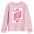 Breast Cancer Awareness Youth Sweatshirt Queen Of Pink Ribbon Blackjack Cards Poker - Wonder Print Shop