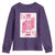 Breast Cancer Awareness Youth Sweatshirt Queen Of Pink Ribbon Blackjack Cards Poker - Wonder Print Shop