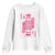 Breast Cancer Awareness Youth Sweatshirt Queen Of Pink Ribbon Blackjack Cards Poker - Wonder Print Shop