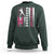 Baseball Breast Cancer Sweatshirt Pink Ribbon Strike Out Breast Cancer American Flag - Wonder Print Shop