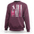 Baseball Breast Cancer Sweatshirt Pink Ribbon Strike Out Breast Cancer American Flag - Wonder Print Shop