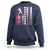 Baseball Breast Cancer Sweatshirt Pink Ribbon Strike Out Breast Cancer American Flag - Wonder Print Shop