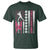 Baseball Breast Cancer T Shirt Pink Ribbon Strike Out Breast Cancer American Flag - Wonder Print Shop