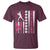 Baseball Breast Cancer T Shirt Pink Ribbon Strike Out Breast Cancer American Flag - Wonder Print Shop