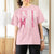 Baseball Breast Cancer T Shirt For Women Pink Ribbon Strike Out Breast Cancer American Flag - Wonder Print Shop