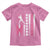 Baseball Breast Cancer Toddler T Shirt Pink Ribbon Strike Out Breast Cancer American Flag - Wonder Print Shop