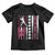 Baseball Breast Cancer Toddler T Shirt Pink Ribbon Strike Out Breast Cancer American Flag - Wonder Print Shop