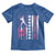 Baseball Breast Cancer Toddler T Shirt Pink Ribbon Strike Out Breast Cancer American Flag - Wonder Print Shop
