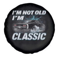 Vintage I'm Not Old I'm Classic Spare Tire Cover Funny Car Graphic Racing Drift Car