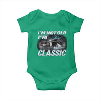 Vintage I'm Not Old I'm Classic Baby Onesie Funny Car Graphic Racing Drift Car