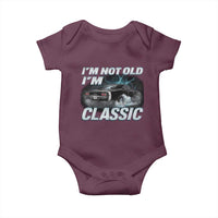 Vintage I'm Not Old I'm Classic Baby Onesie Funny Car Graphic Racing Drift Car