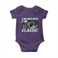 Vintage I'm Not Old I'm Classic Baby Onesie Funny Car Graphic Racing Drift Car