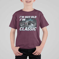 Vintage I'm Not Old I'm Classic T Shirt For Kid Funny Car Graphic Racing Drift Car