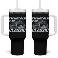 Vintage I'm Not Old I'm Classic Tumbler With Handle Funny Car Graphic Racing Drift Car
